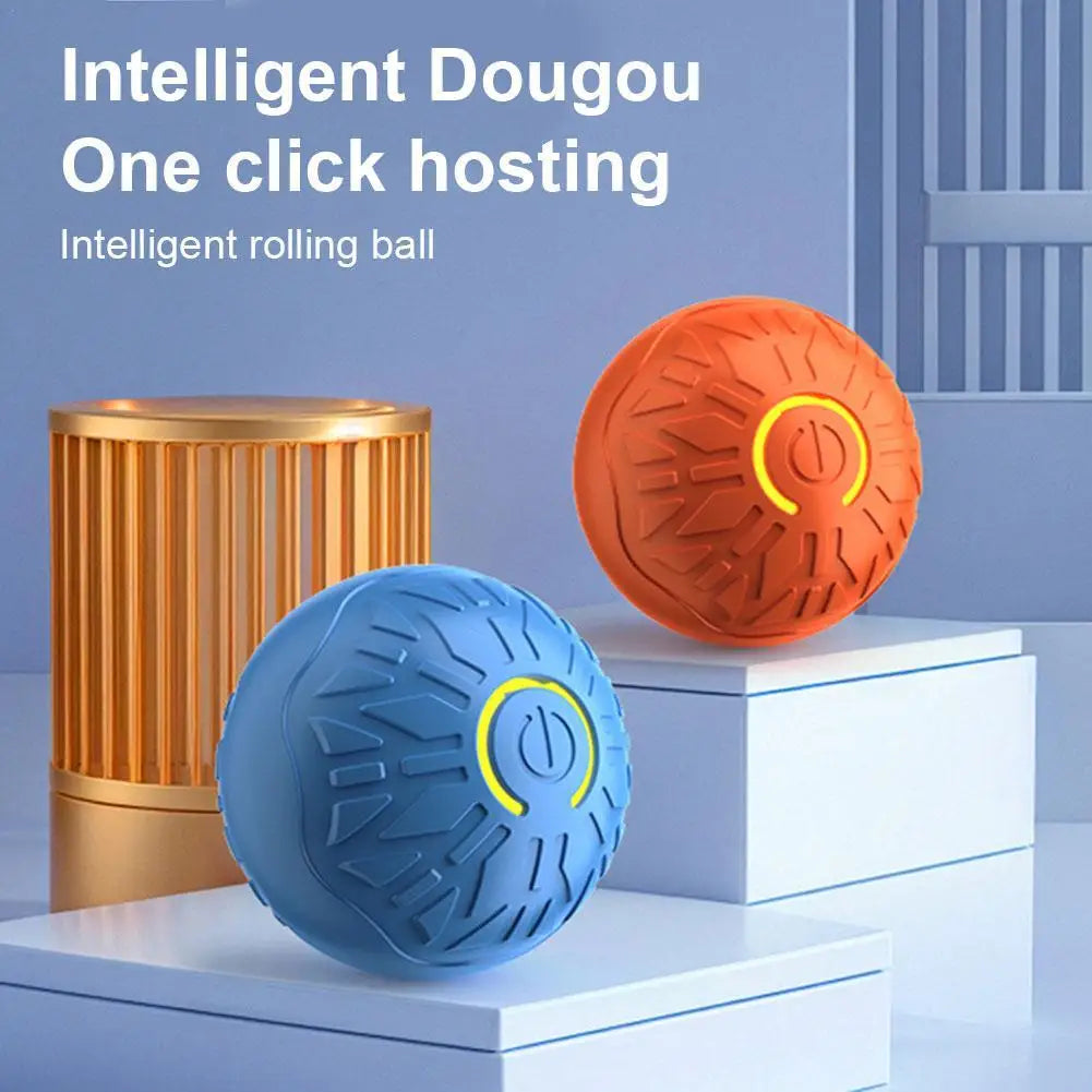 Smart Dog Toy Ball Automatic Moving Bouncing Electronic Interactive Pet Toy Multi Functional High-Tech Intelligent Pet Toys